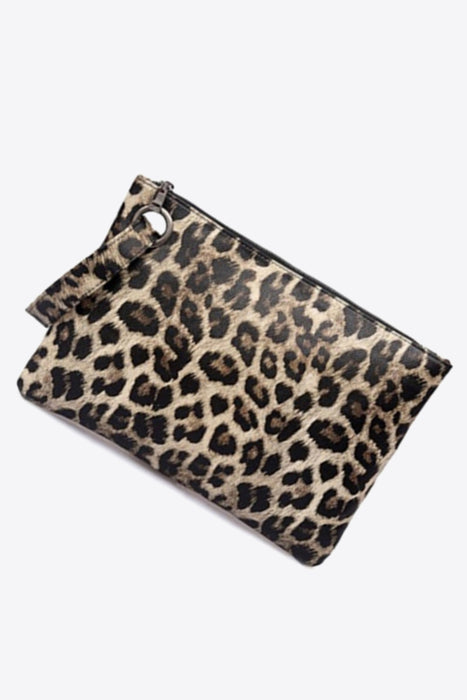 Leopard PU Leather Clutch