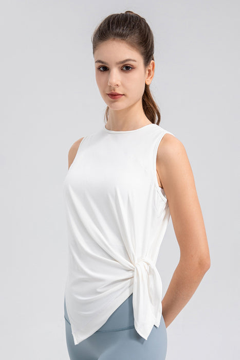 Slit Round Neck Tank