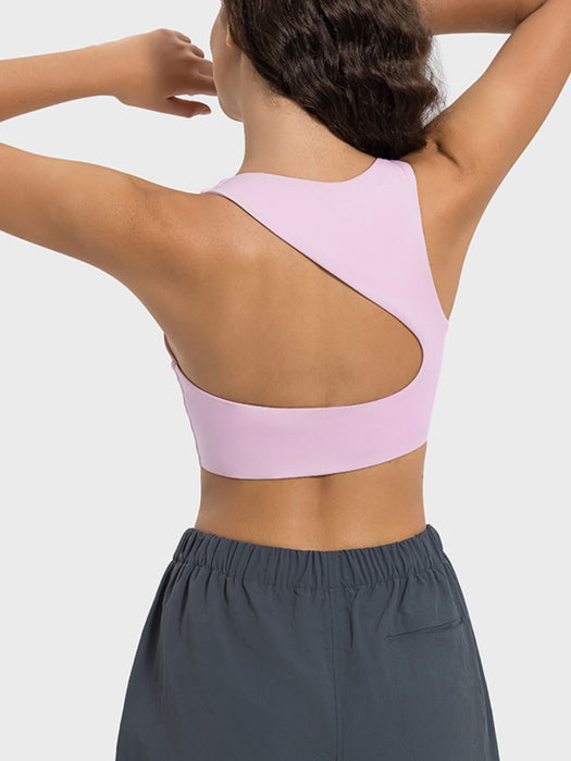 Millennia Cutout Round Neck Active Tank