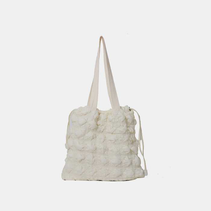 Drawstring Quilted Shoulder Bag