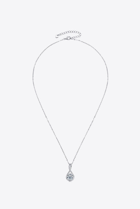 2 Carat Moissanite 925 Sterling Silver Necklace