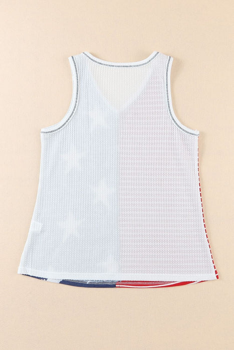 Star and Stripe V-Neck Tank