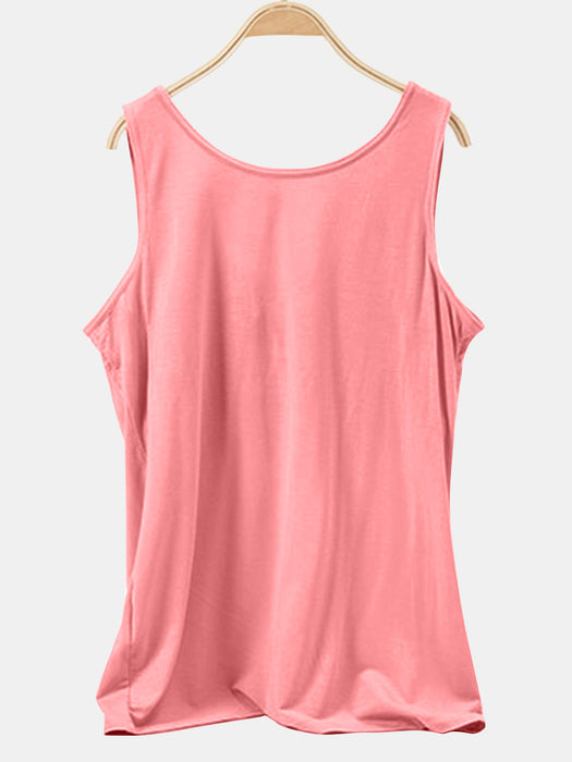 Scoop Neck Wide Strap Tank