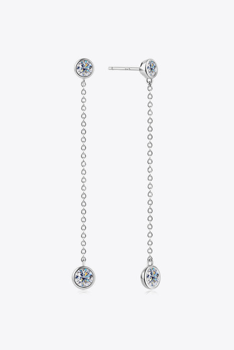 Adored Moissanite Chain Earrings