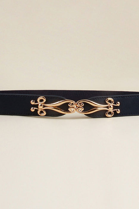 Alloy Buckle Elastic Belt