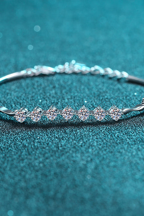 Moissanite 925 Sterling Silver Bracelet