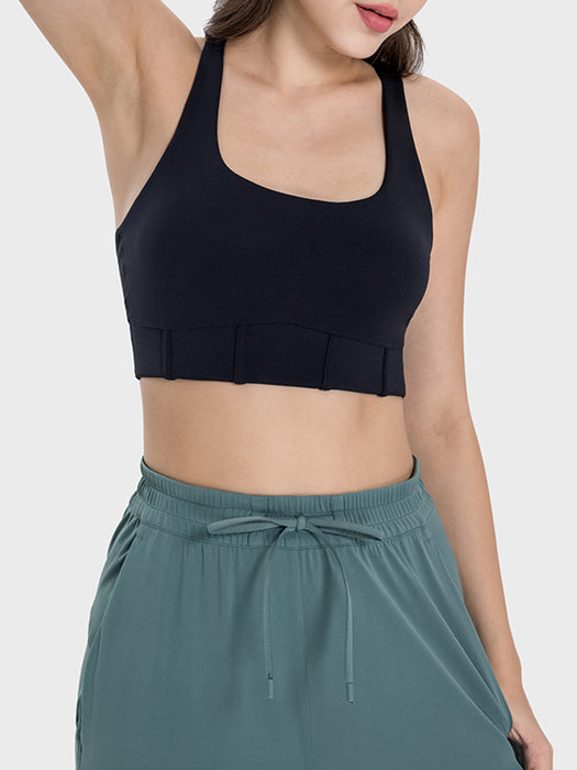 Millennia Square Neck Wide Strap Active Tank