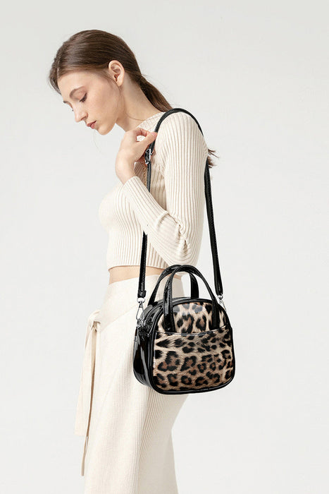 Animal Print PU Leather Crossbody Bag