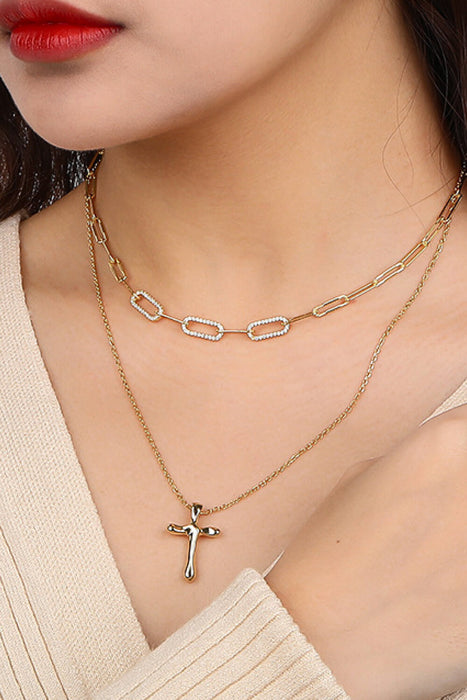 Cross Pendant 925 Sterling Silver Necklace