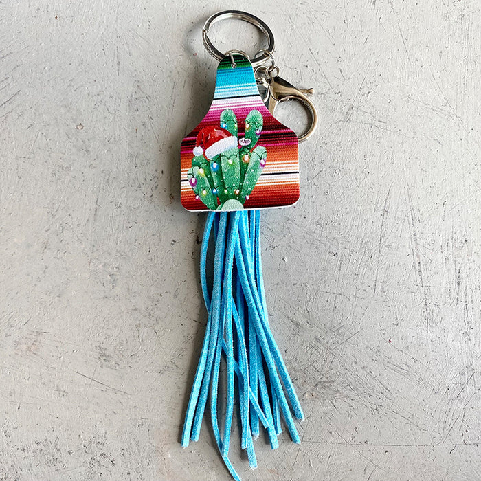 Chimney Shape Fringe Detail Key Chain