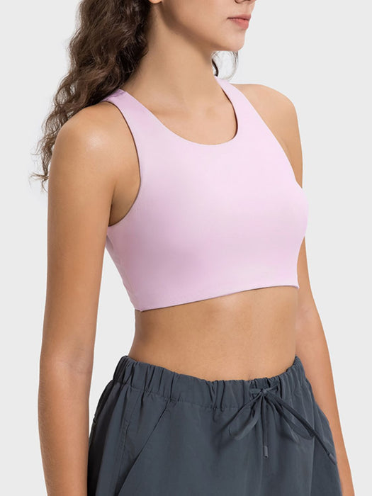 Millennia Cutout Round Neck Active Tank