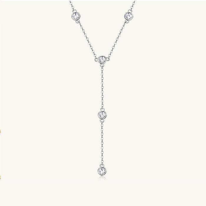 1.1 Carat Moissanite 925 Sterling Silver Necklace