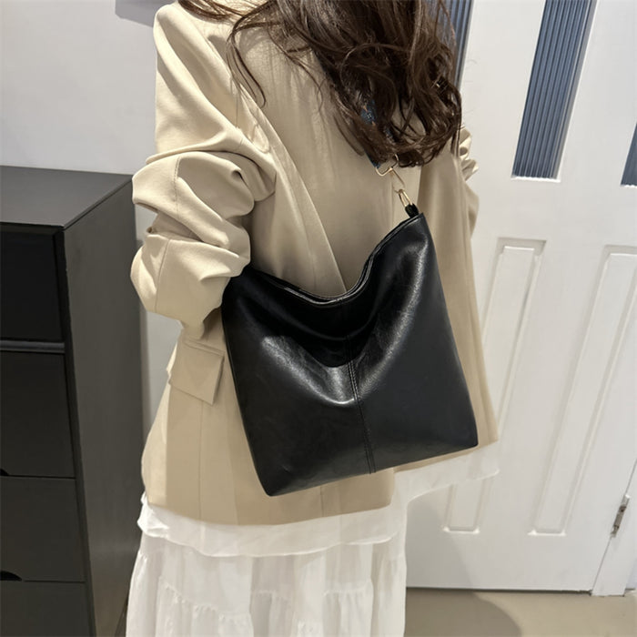 PU Leather Adjustable Strap Shoulder Bag