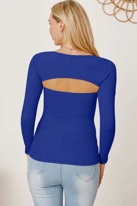 Cutout Raglan Sleeve Bolero and Tube Top