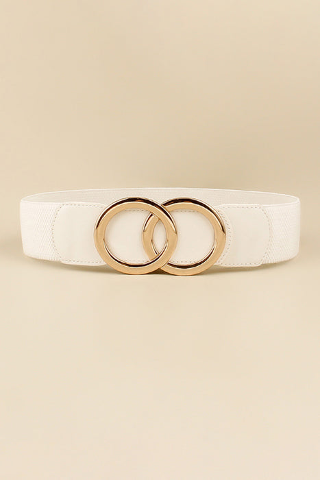 Zinc Alloy Buckle Elastic PU Belt