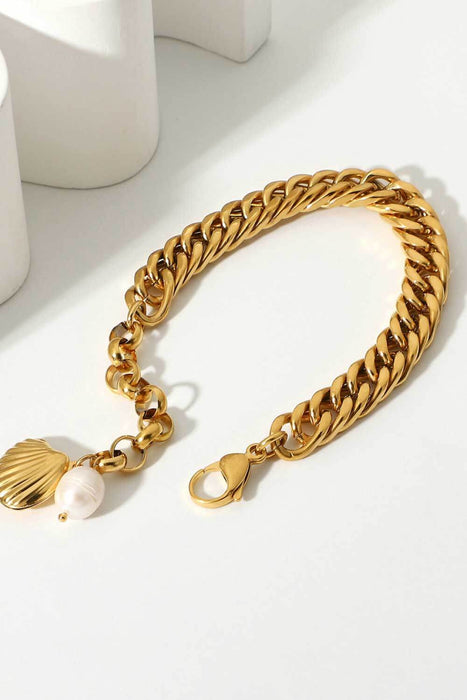 18K Gold-Plated Curb Chain Bracelet