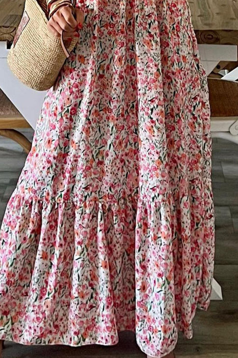 Smocked Floral Spaghetti Strap Dress